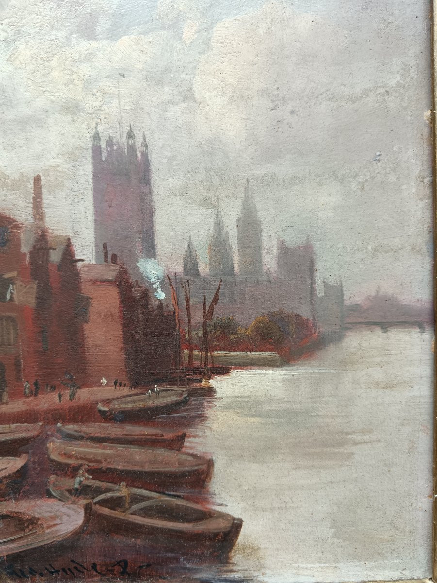 George Hyde Pownall "westminster From Lambeth Bridge"-photo-4