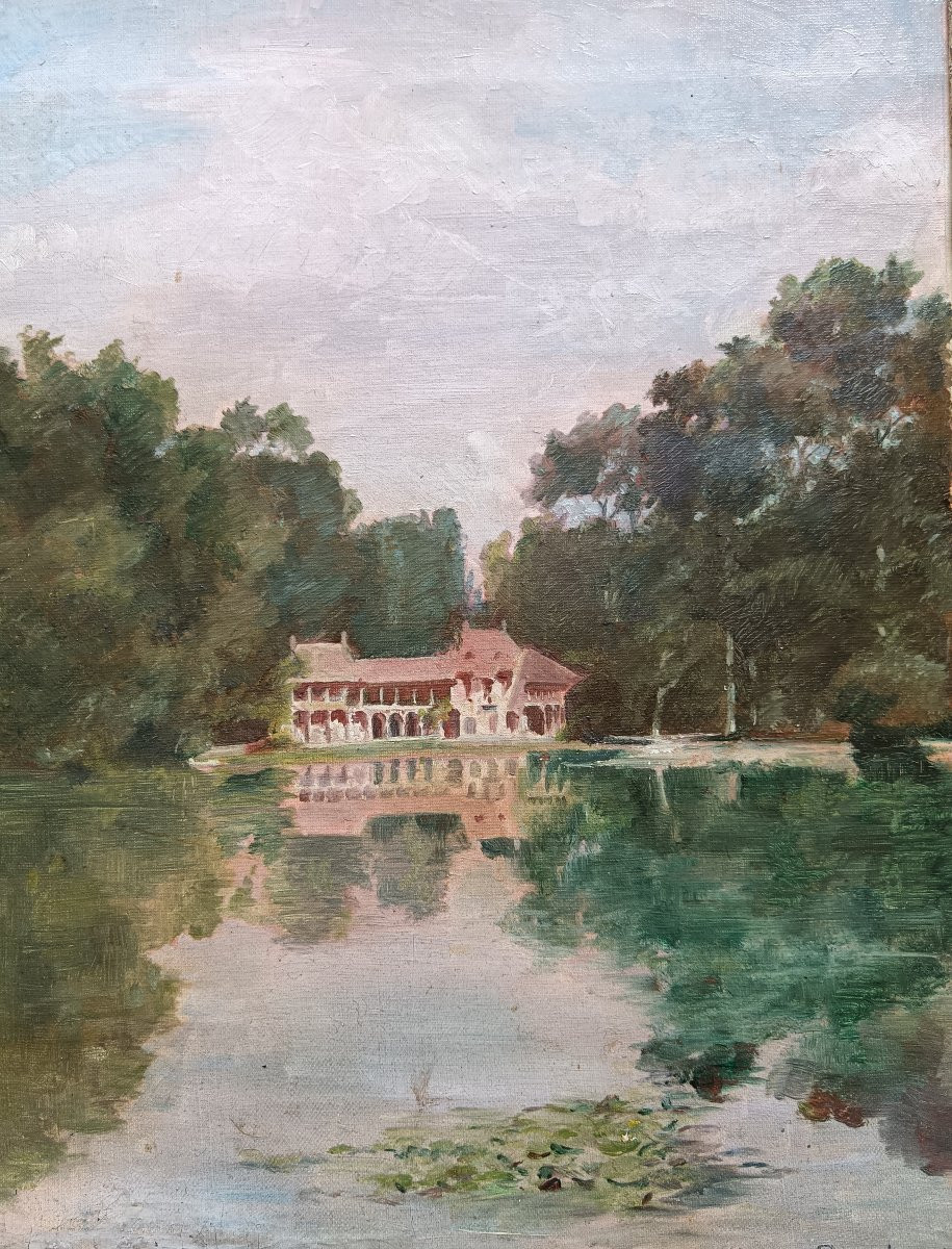 Neo-impressionist School "souvenirs Du Hameau De La Reine"-photo-4