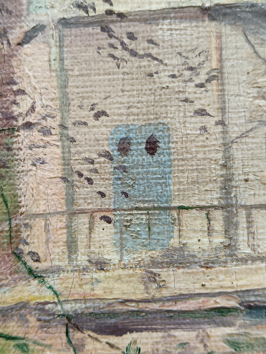 Neo-impressionist School "souvenirs Du Hameau De La Reine"-photo-2