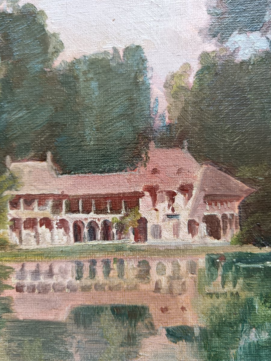 Neo-impressionist School "souvenirs Du Hameau De La Reine"-photo-4