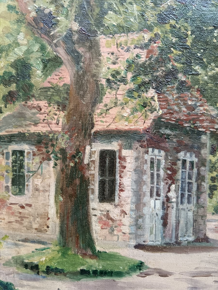 Neo-impressionist School "souvenirs Du Hameau De La Reine"-photo-6