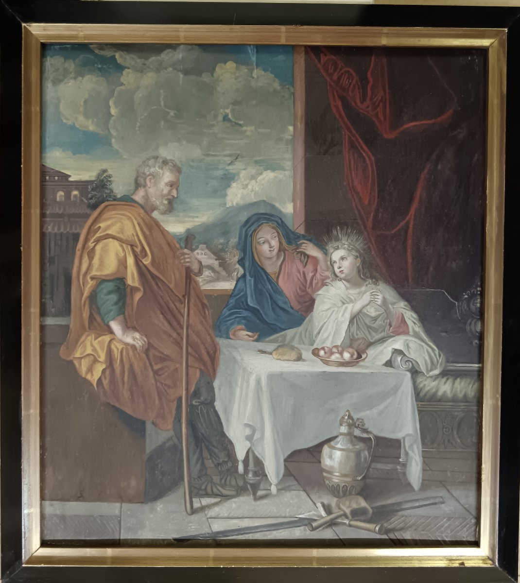 Charles Le Brun, Studio Drawing Of "the Holy Family: The Meal In Joseph's Workshop"-photo-4