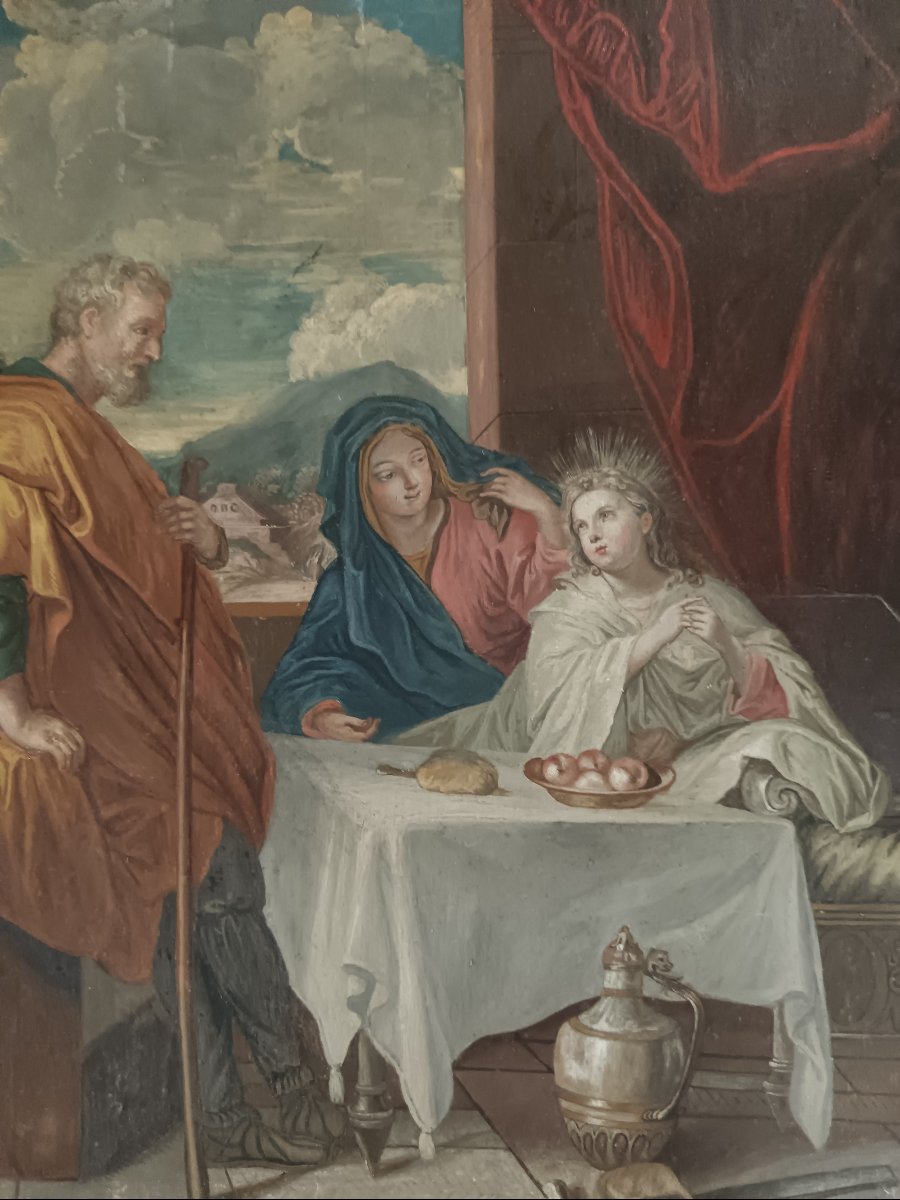 Charles Le Brun, Studio Drawing Of "the Holy Family: The Meal In Joseph's Workshop"