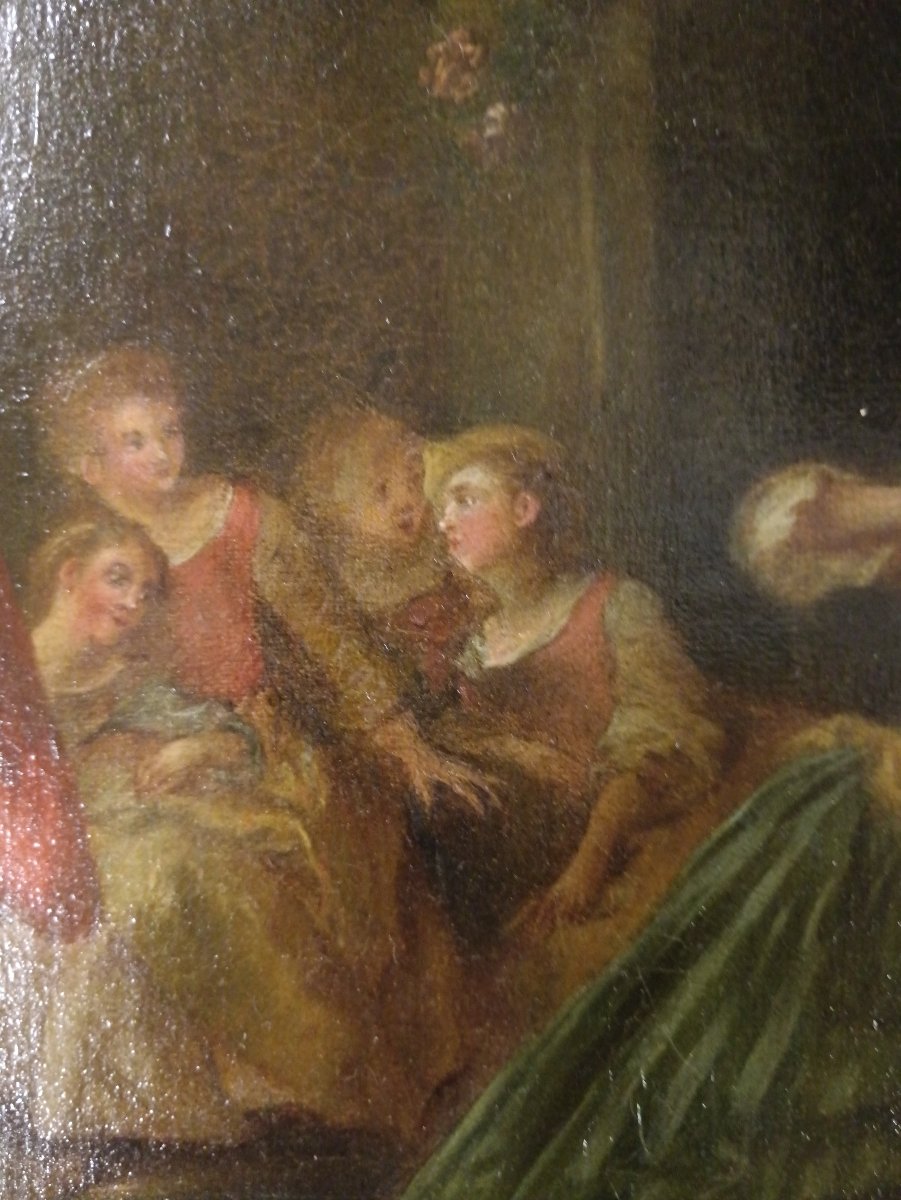 Jean-baptiste Pater, From The Studio Of. "the Invitation To The Dance"-photo-3