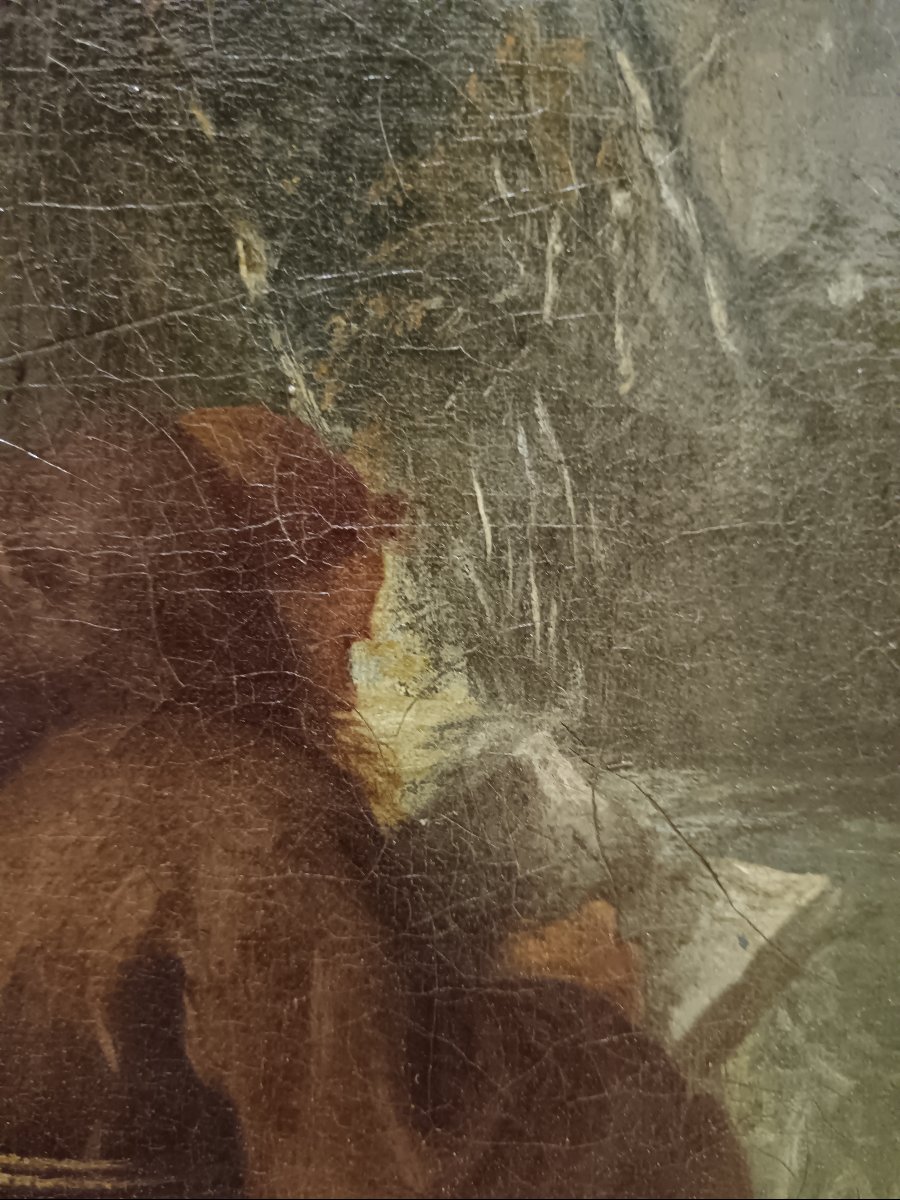 Nicolas Mignard atelier de. "la pénitence de Saint François"-photo-4