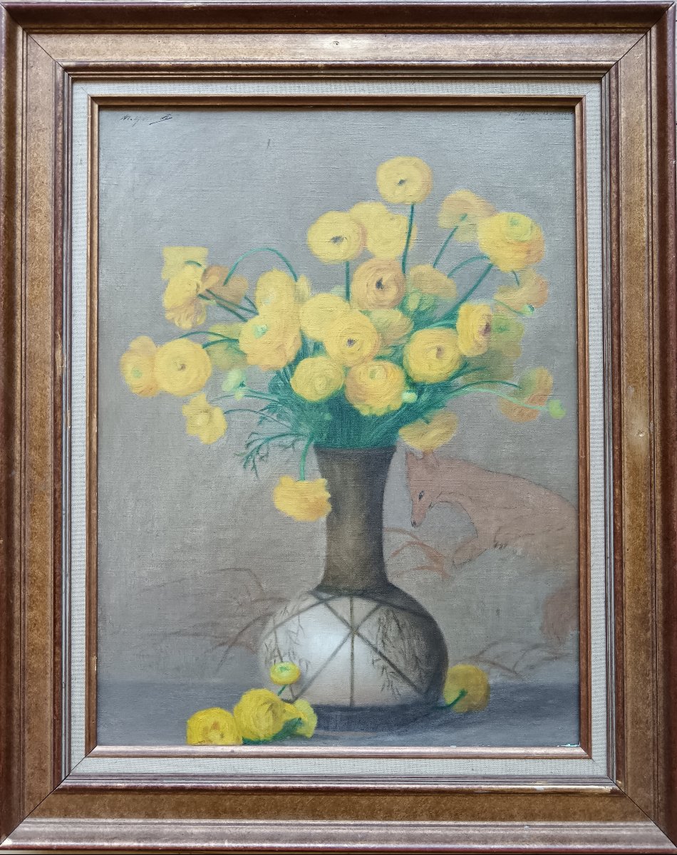 Painters Of Toulouse. Marguerite Ymart, "the Buttercups And The Fox"