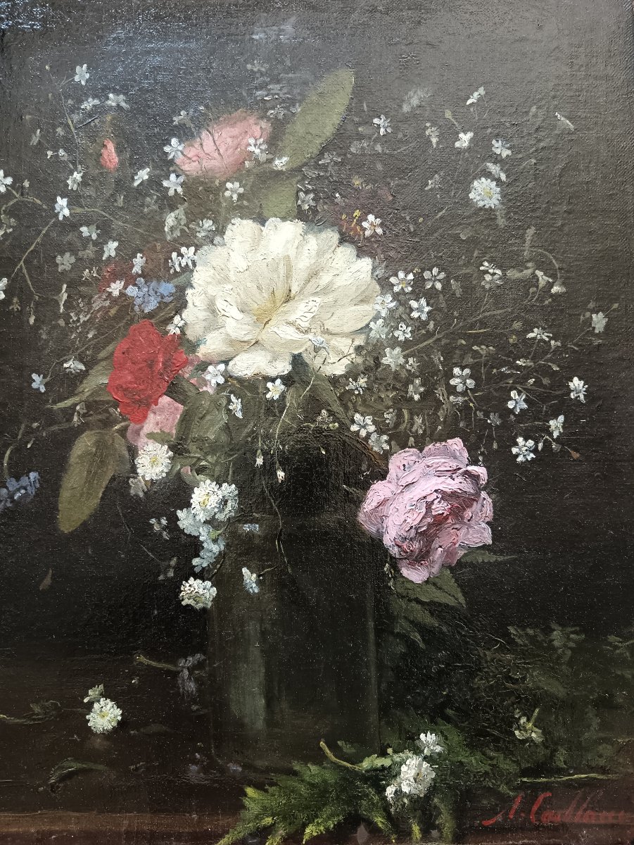Alfred Benoît Caillaud "Bouquet champêtre"-photo-2