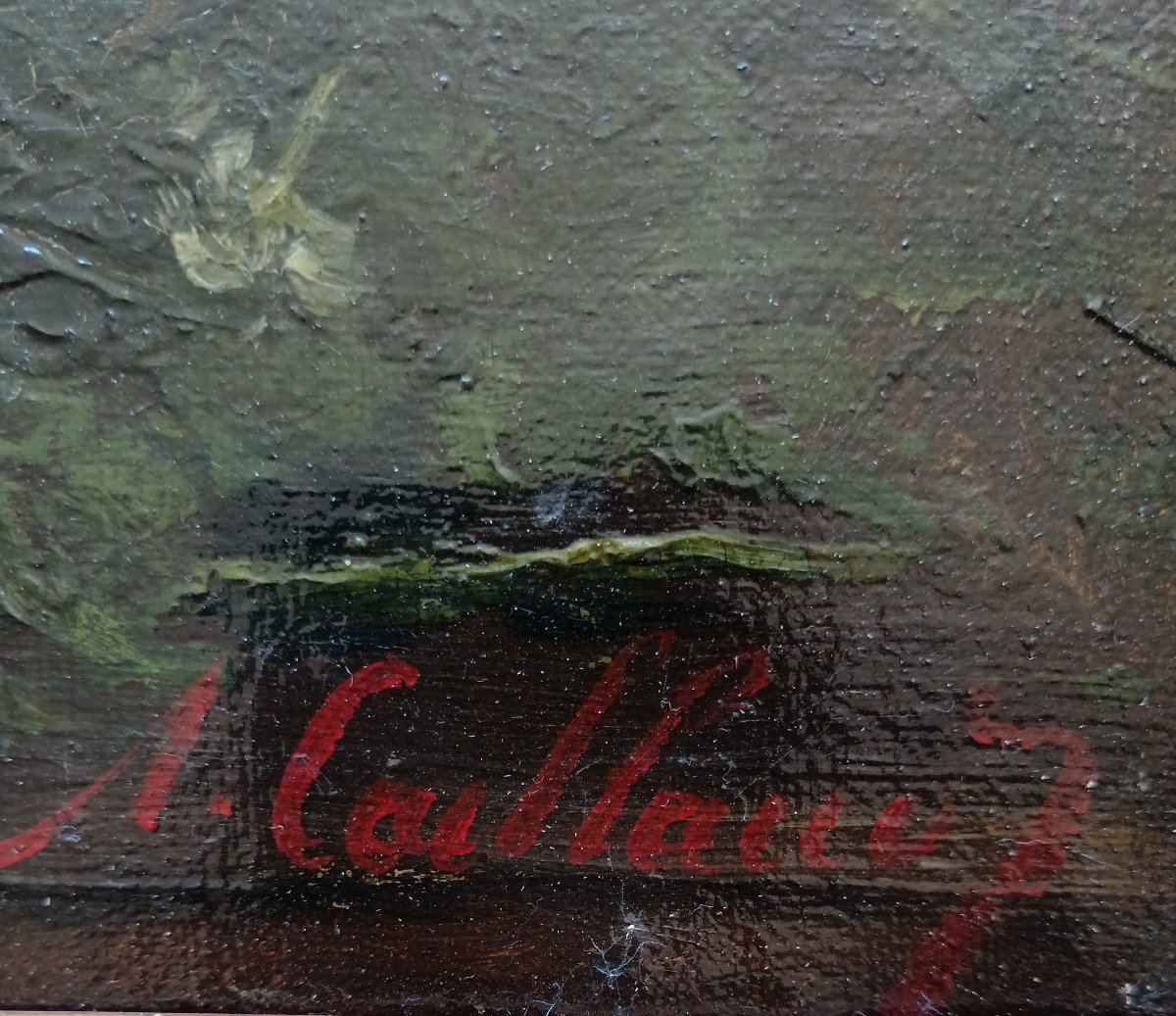 Alfred Benoît Caillaud "Bouquet champêtre"-photo-4