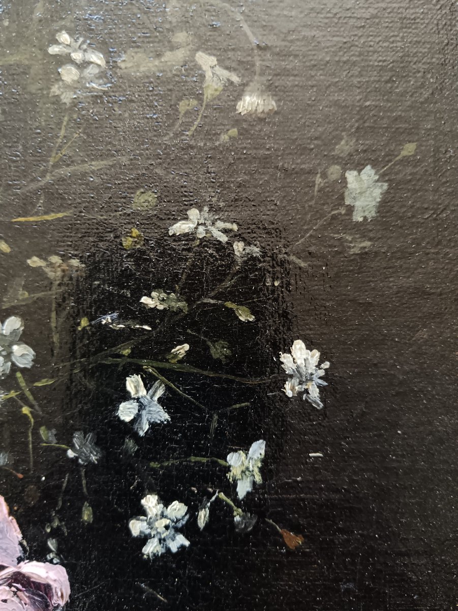 Alfred Benoît Caillaud "Bouquet champêtre"-photo-1