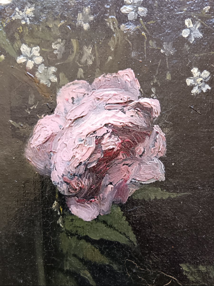 Alfred Benoît Caillaud "Bouquet champêtre"-photo-8
