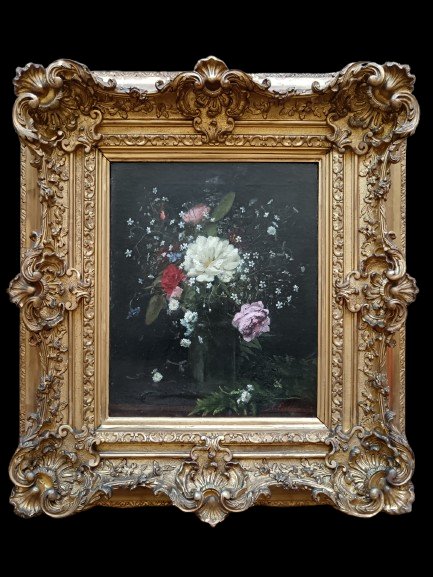 Alfred Benoît Caillaud "Bouquet champêtre"