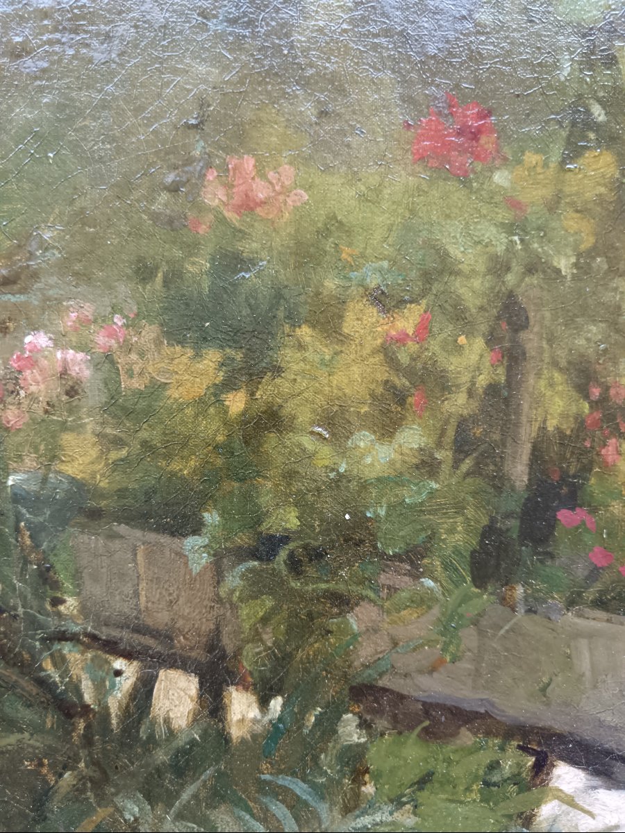 Hector Hanoteau, "a Little Corner Of My Garden"-photo-1