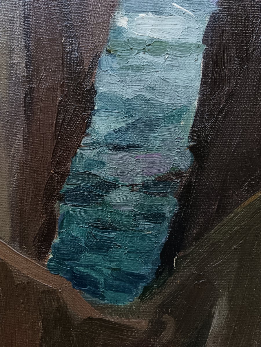 Peintre de la Bretagne "l'Arche de la Pointe de Saint-Hernot"-photo-4
