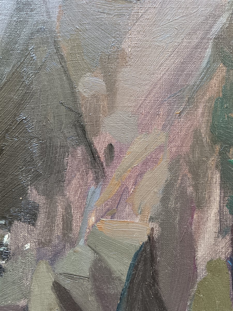 Peintre de la Bretagne "l'Arche de la Pointe de Saint-Hernot"-photo-5