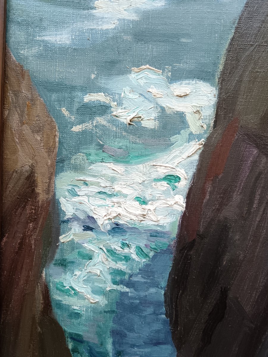 Peintre de la Bretagne "l'Arche de la Pointe de Saint-Hernot"-photo-6