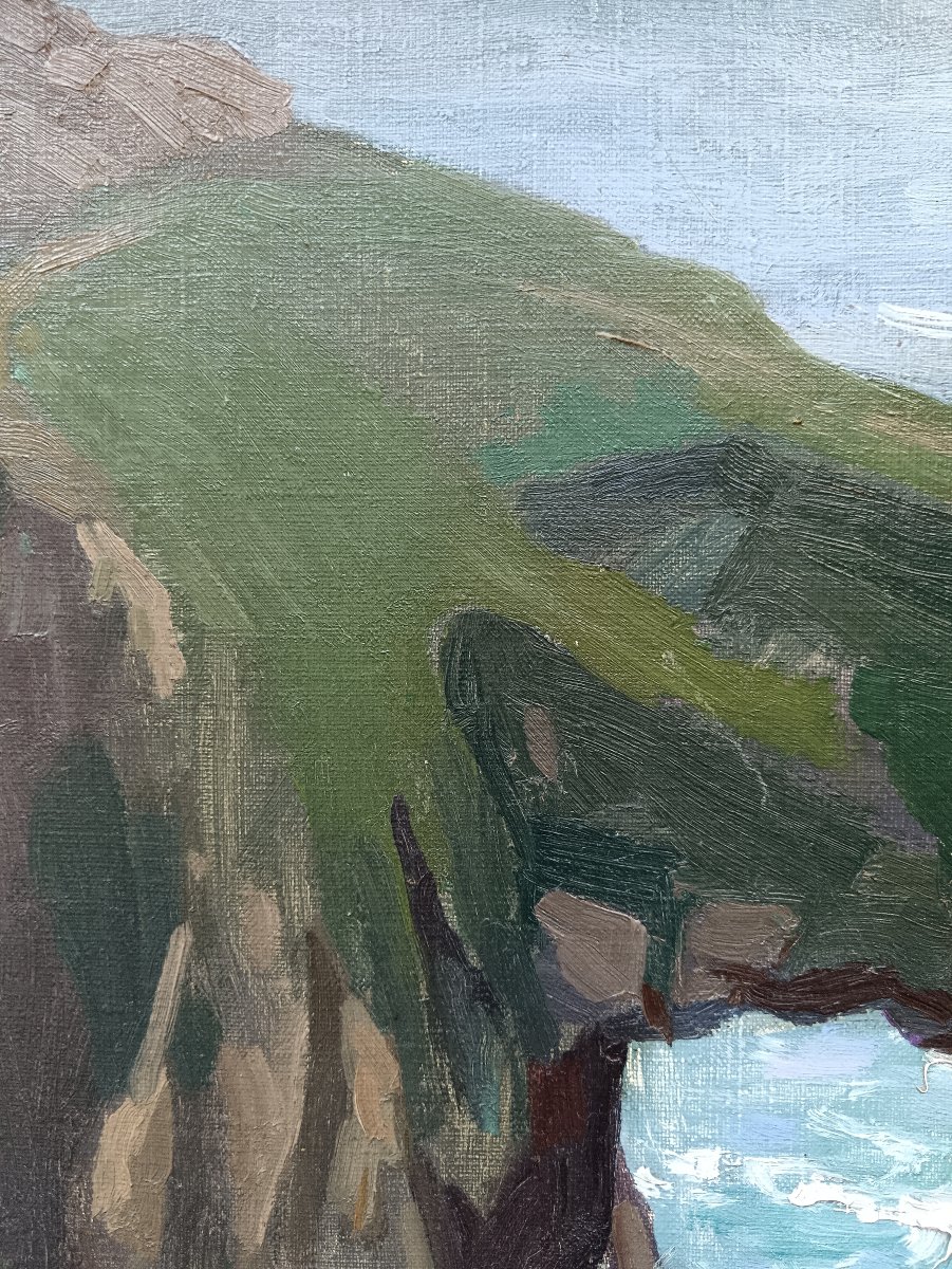Peintre de la Bretagne "l'Arche de la Pointe de Saint-Hernot"-photo-8