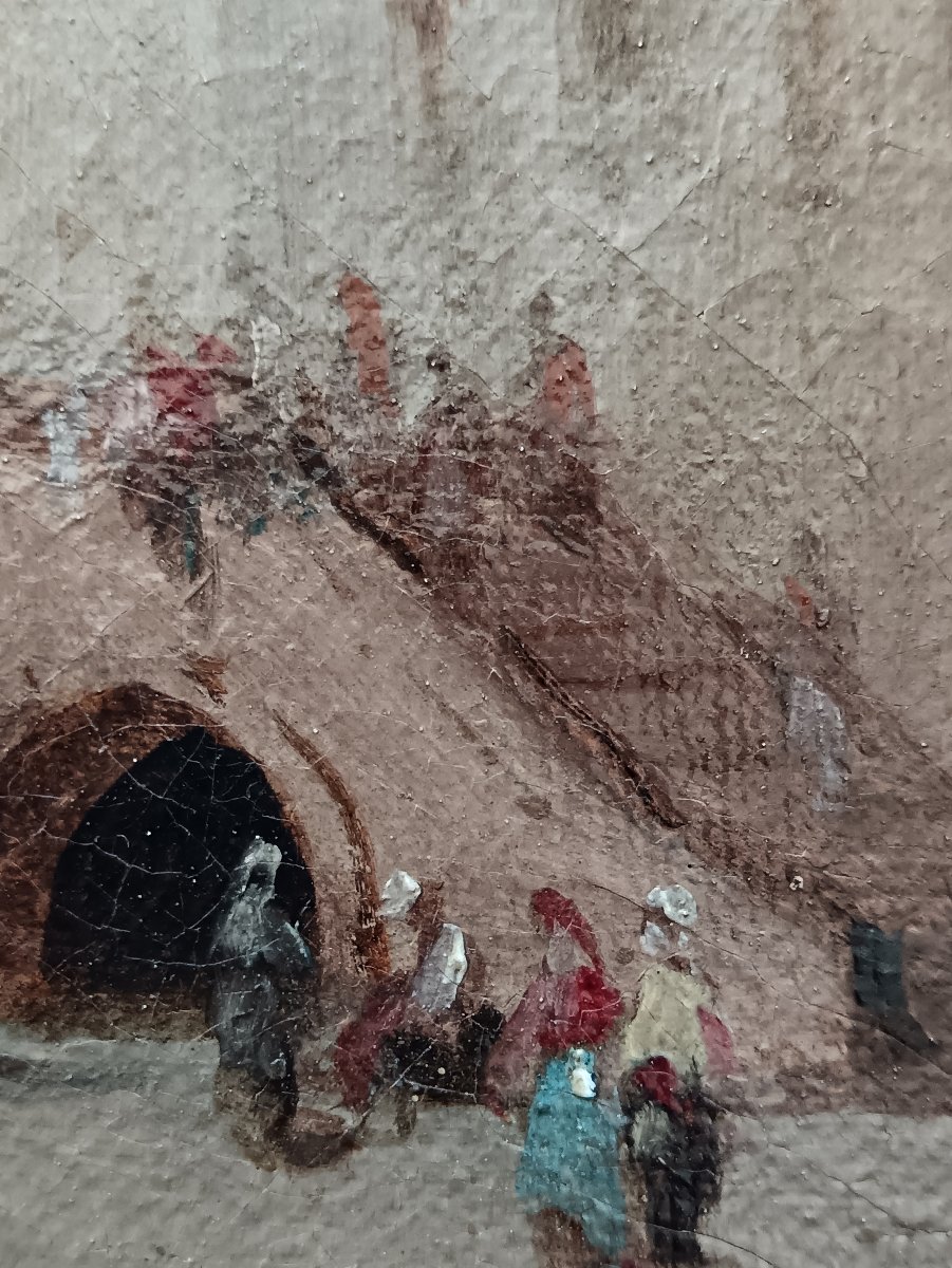 Lucien Lapeyre "retour de pêche sur le quai des Esclavons à Venise"-photo-4