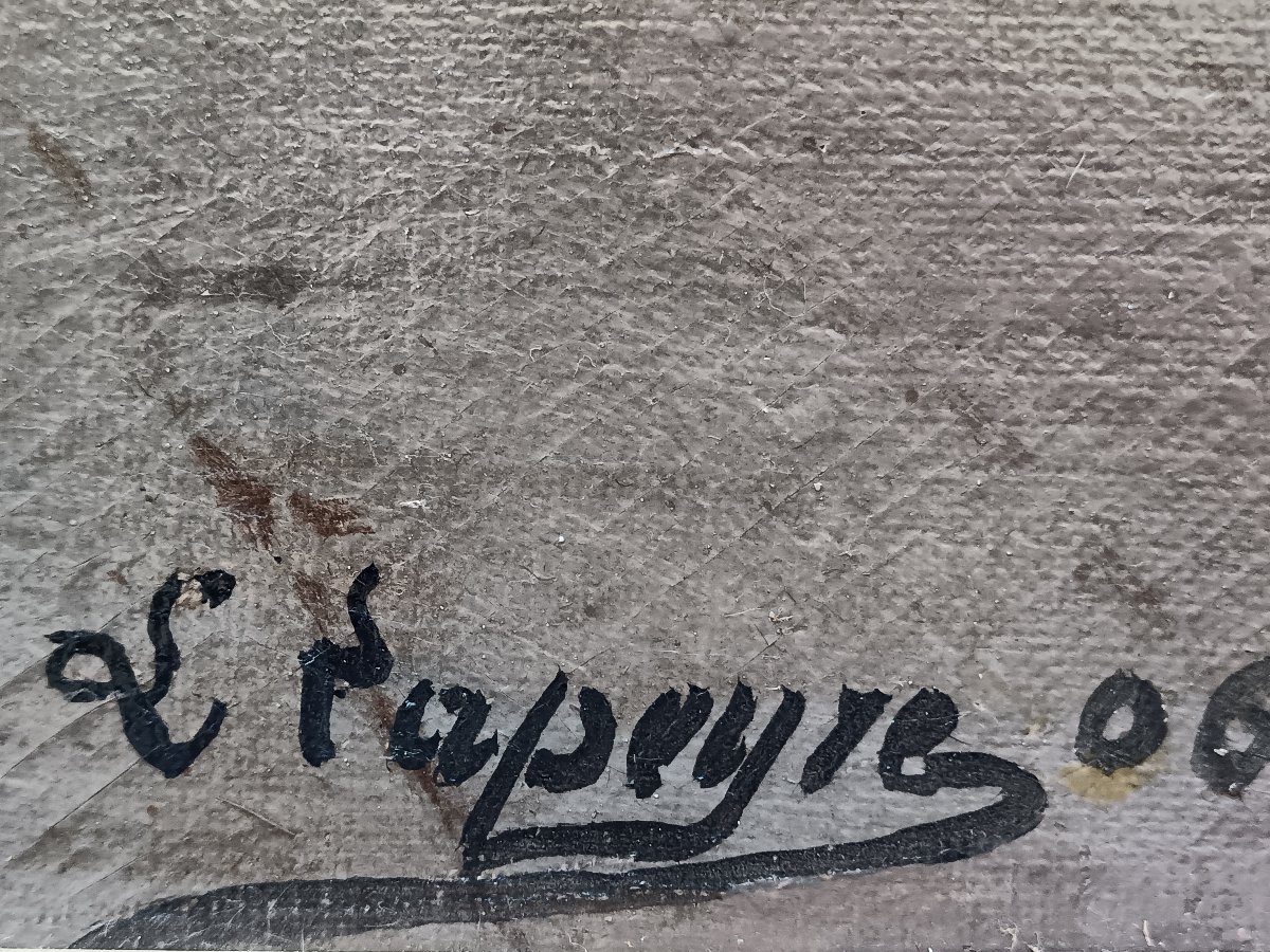 Lucien Lapeyre "retour de pêche sur le quai des Esclavons à Venise"-photo-6