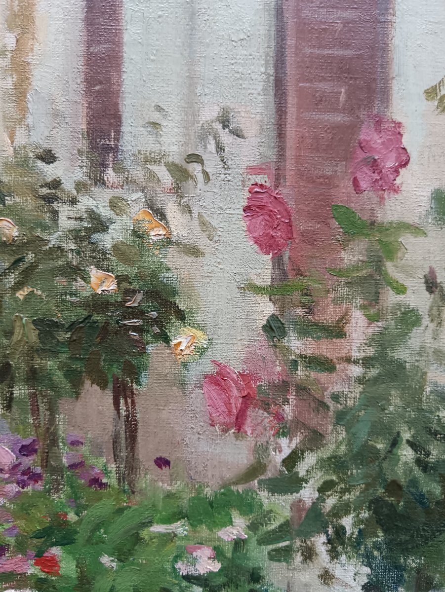 "les Marches Fleuries Du Petit Courtoiseau" Neo-impressionist School-photo-8