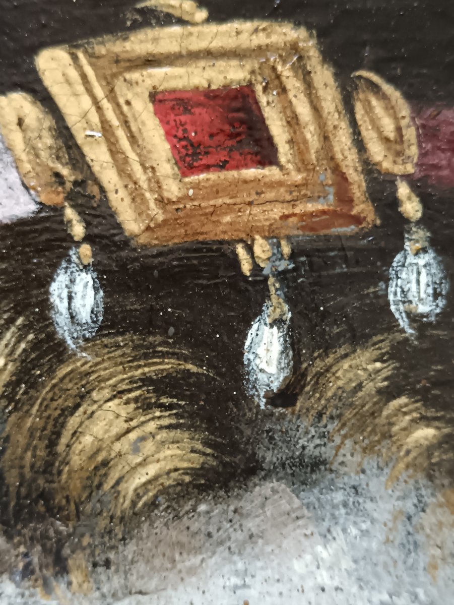 Ecole italienne du XVIIe siècle "portrait de femme en Sainte Catherine d'Alexandrie"-photo-2