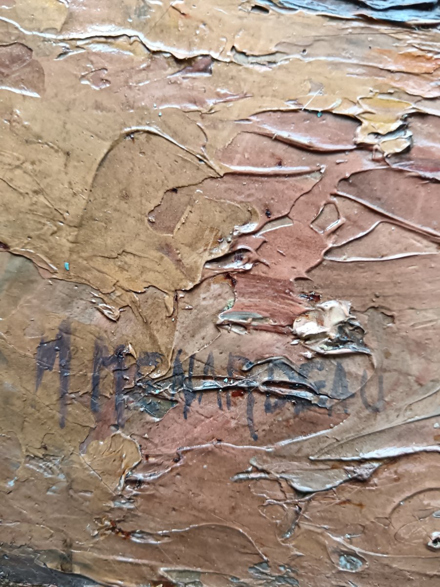 Peintre de la Marine "un débarcadère quelque part en Orient"-photo-2