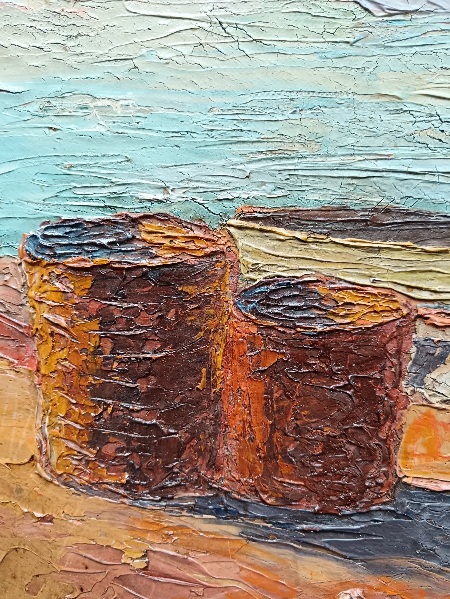 Peintre de la Marine "un débarcadère quelque part en Orient"-photo-3