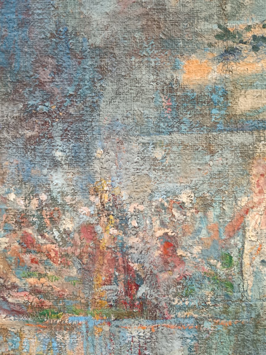 Georges Maury "Bacchanale au bord de l'eau"-photo-2