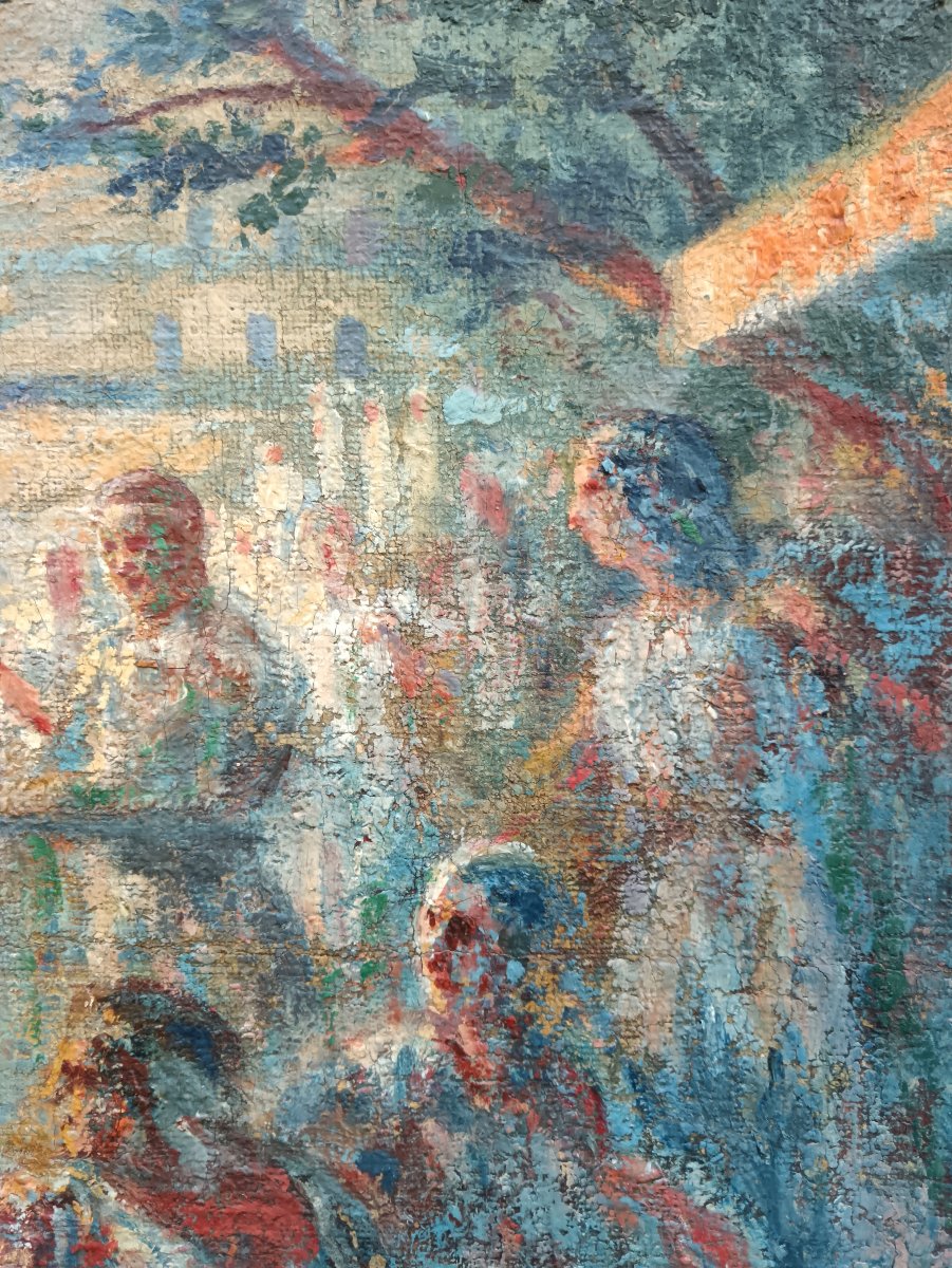 Georges Maury "Bacchanale au bord de l'eau"-photo-3