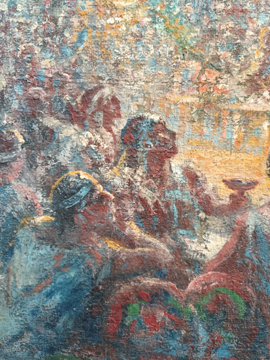 Georges Maury "Bacchanale au bord de l'eau"-photo-6