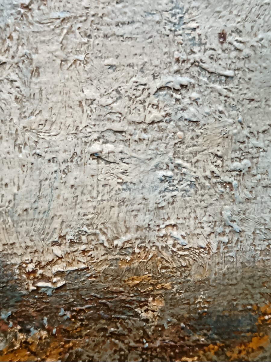 Peintre de Bourges. Paul Marguerita "un petit coin du Jardin de l'Archevêché"-photo-5