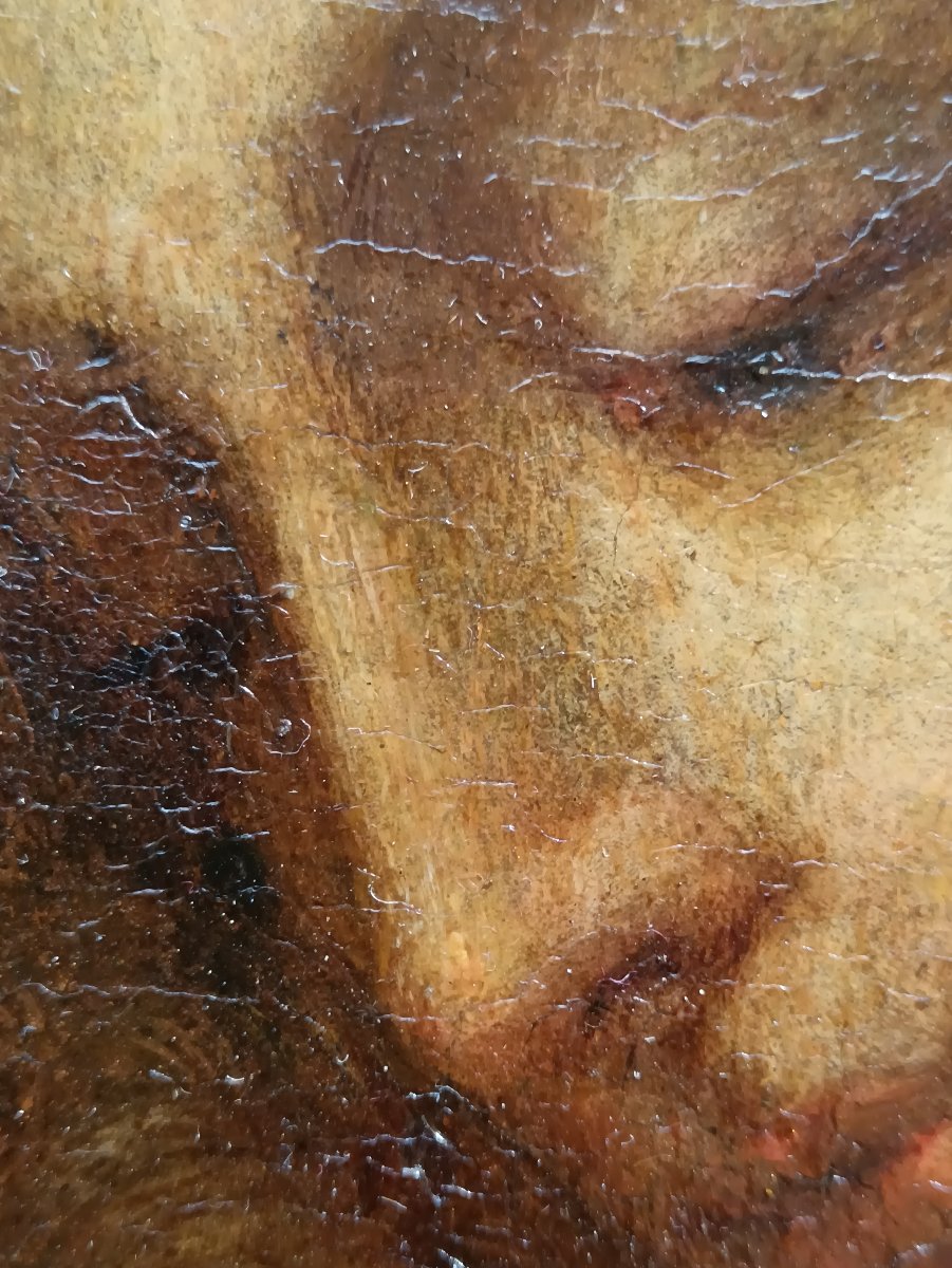 Ecole italienne du XVIII ème siècle "Vierge à l'Enfant"-photo-4