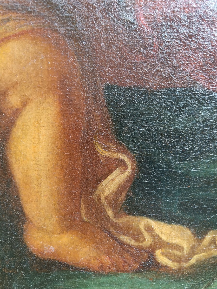 Ecole italienne du XVIII ème siècle "Vierge à l'Enfant"-photo-7