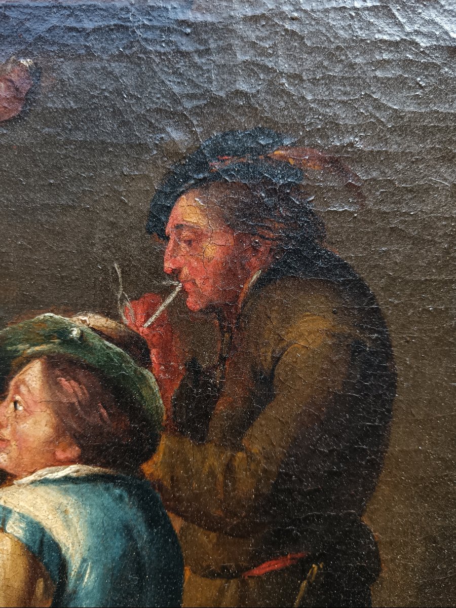 Workshop Of David Teniers The Younger, "the Deceived Party"-photo-3