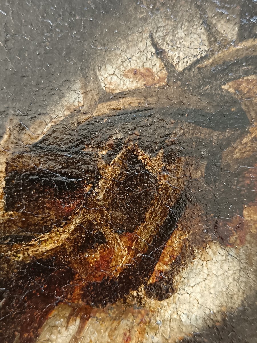 17th-century Spanish School, "christ Of Sorrows, Ecce Homo"-photo-3