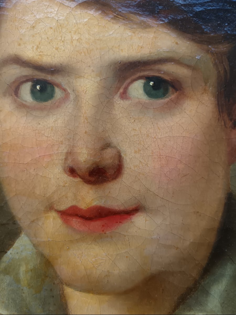 Portrait Painter And Student Of David, "portrait Of The Handsome Emile"-photo-2