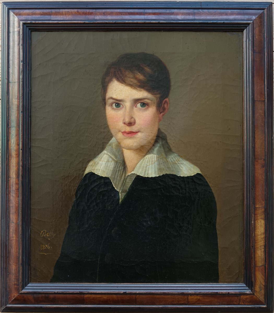 Portrait Painter And Student Of David, "portrait Of The Handsome Emile"