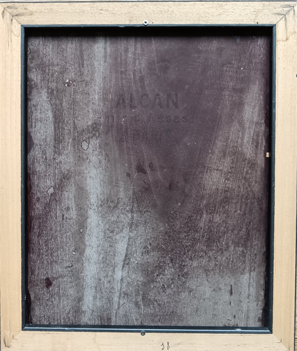 Peinture sacrée du XIXème siècle "la Mise au Tombeau"-photo-1
