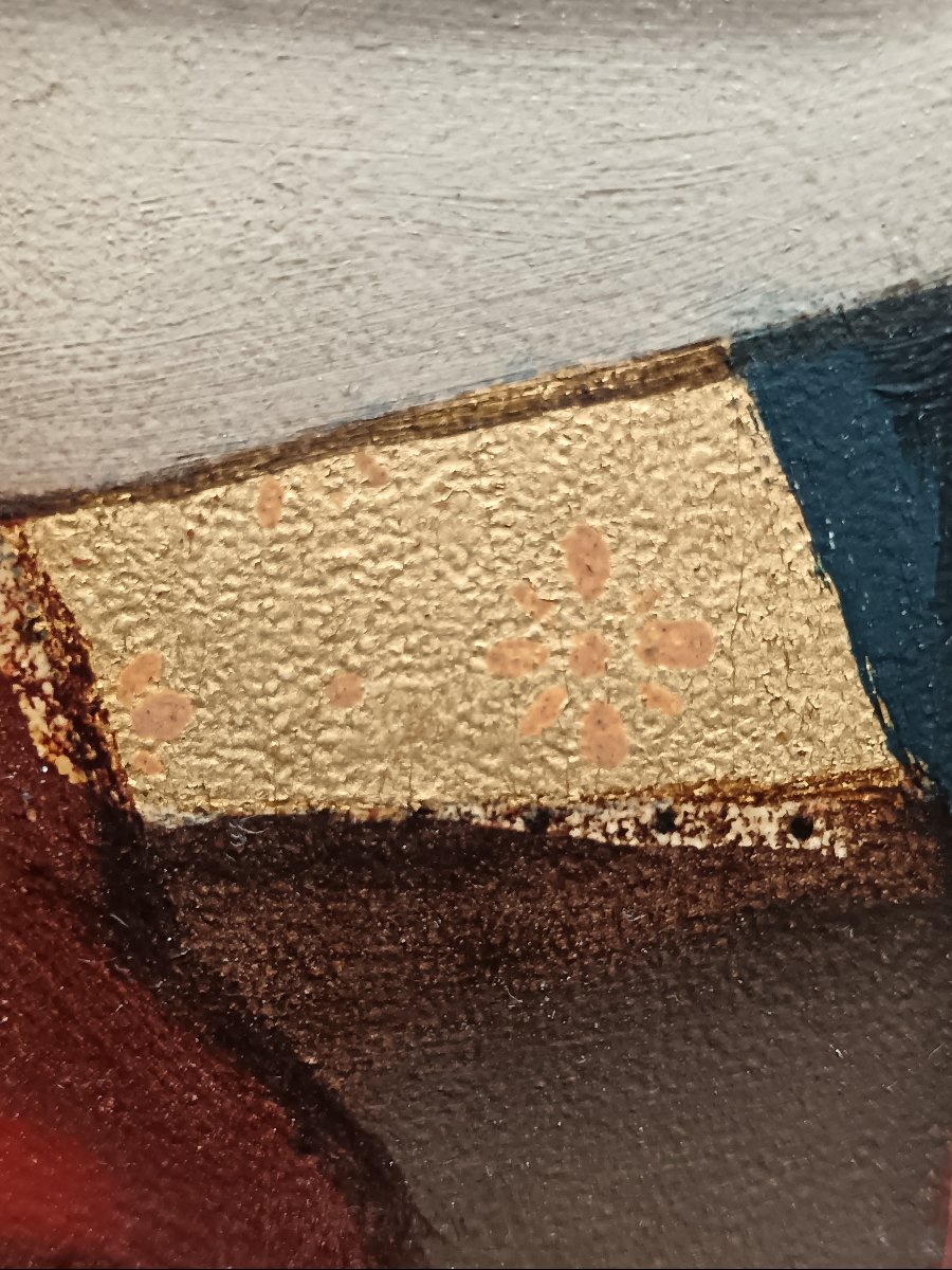 Peinture sacrée du XIXème siècle "la Mise au Tombeau"-photo-5
