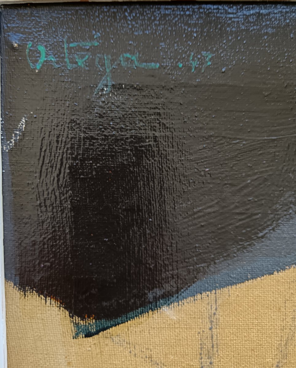 Ecole du Réalisme social espagnol. José Garcia Ortega "la Table cernée de noir"-photo-3