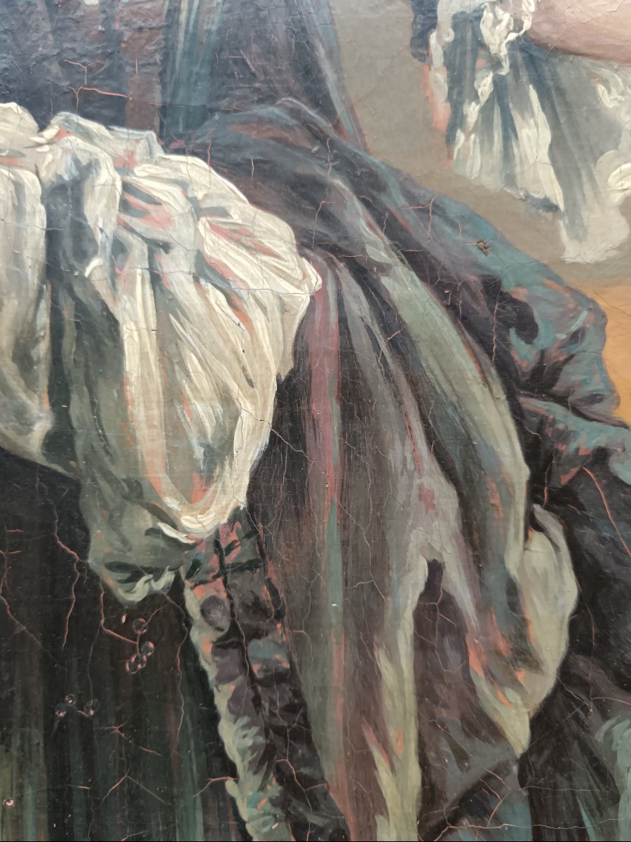 Dans le goût de François Boucher "la Bouquetière galante"-photo-8