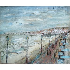 "deauville, The Boardwalks In Bad Weather"