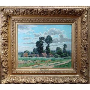 Eugène-françois Deshayes "the Hamlet By The Roadside"