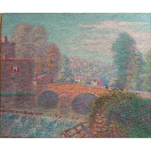 Victor Charreton attribué à "Cagnes matinée de décembre 1906"