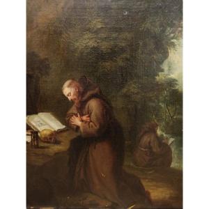 Nicolas Mignard's Workshop: "the Penance Of Saint Francis"