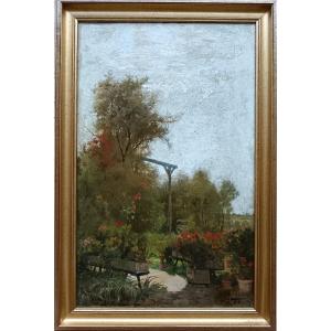 Hector Hanoteau "un petit coin de mon jardin"