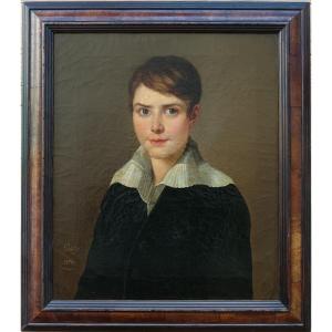 Peintre portraitiste élève de David "portrait du bel Emile"