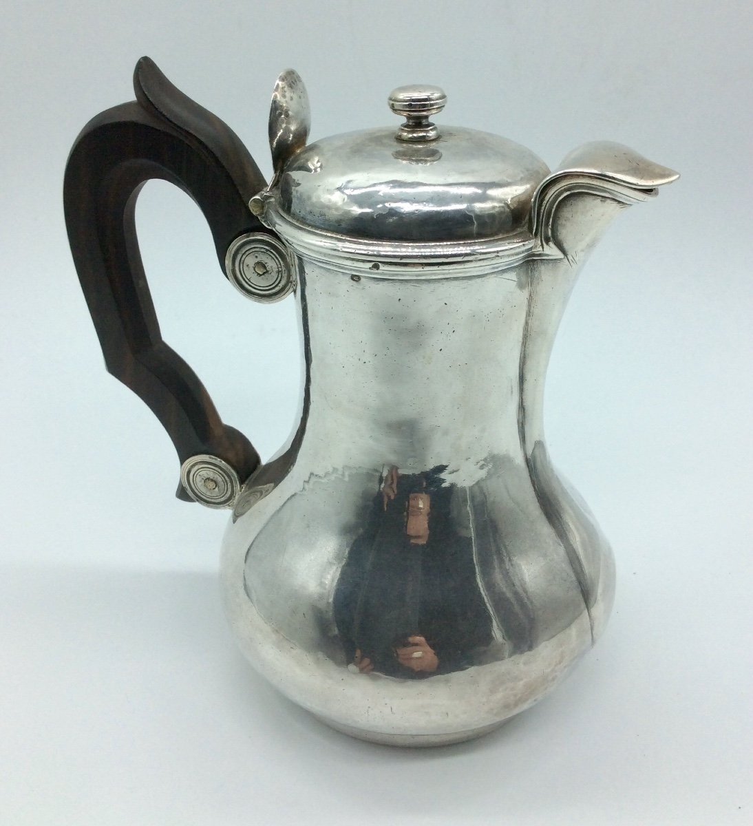18th Century Marabout Jug In Silver.