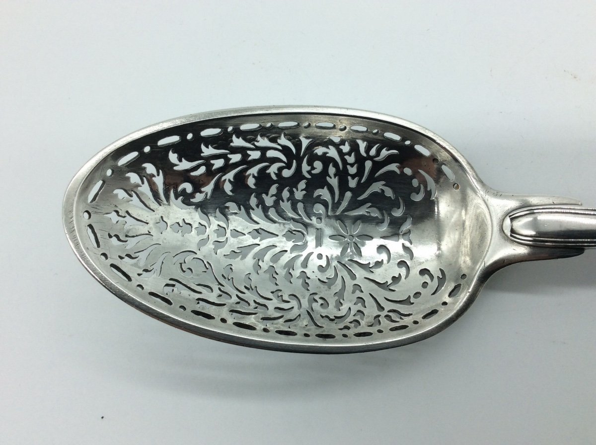 Silver Olive Spoon, Paris 1746.-photo-3