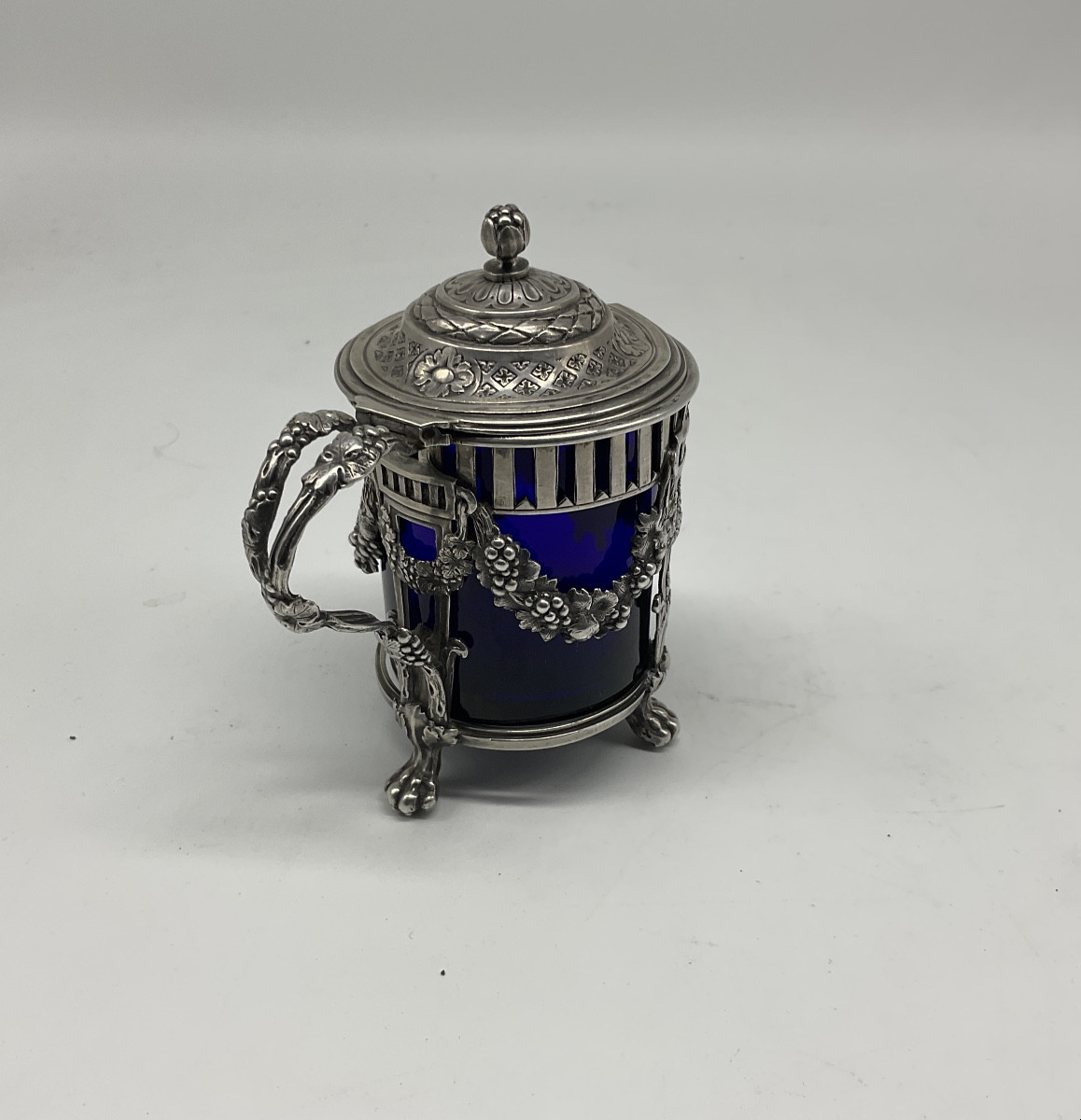 Moutardier En Argent XVIIIème,paris 1776/1777.-photo-1