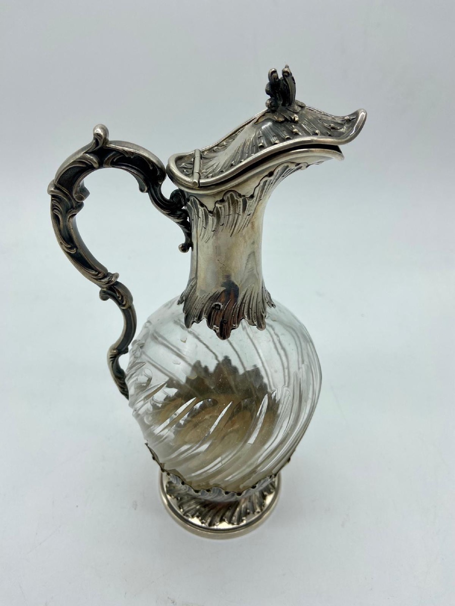 Aiguière en Argent et Cristal 1900-photo-3